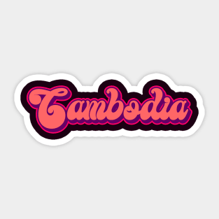 Cambodia Latino Sticker